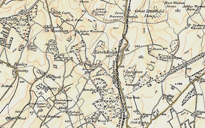 Old map of Dunley in 1897-1900