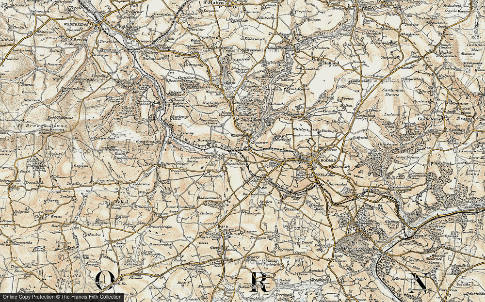 Old Map of Dunmere, 1900 in 1900