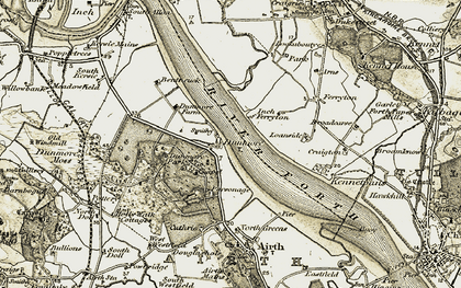 Old map of Dunmore in 1904-1906