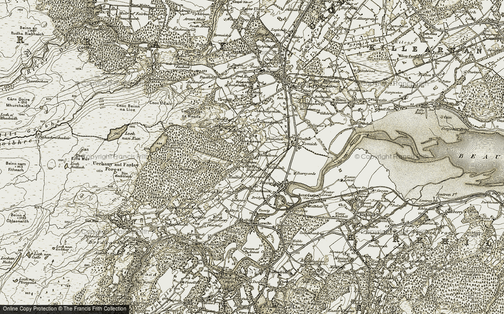 Old Map of Dunmore, 1911-1912 in 1911-1912