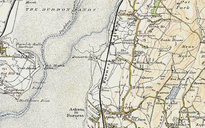 Old map of Dunnerholme in 1903-1904