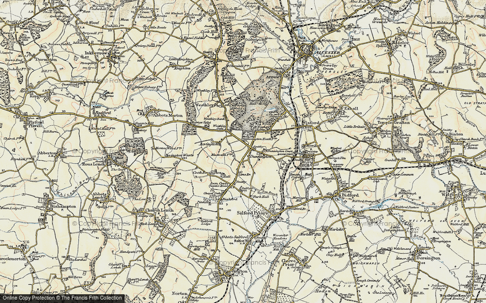 Old Map of Dunnington, 1899-1901 in 1899-1901