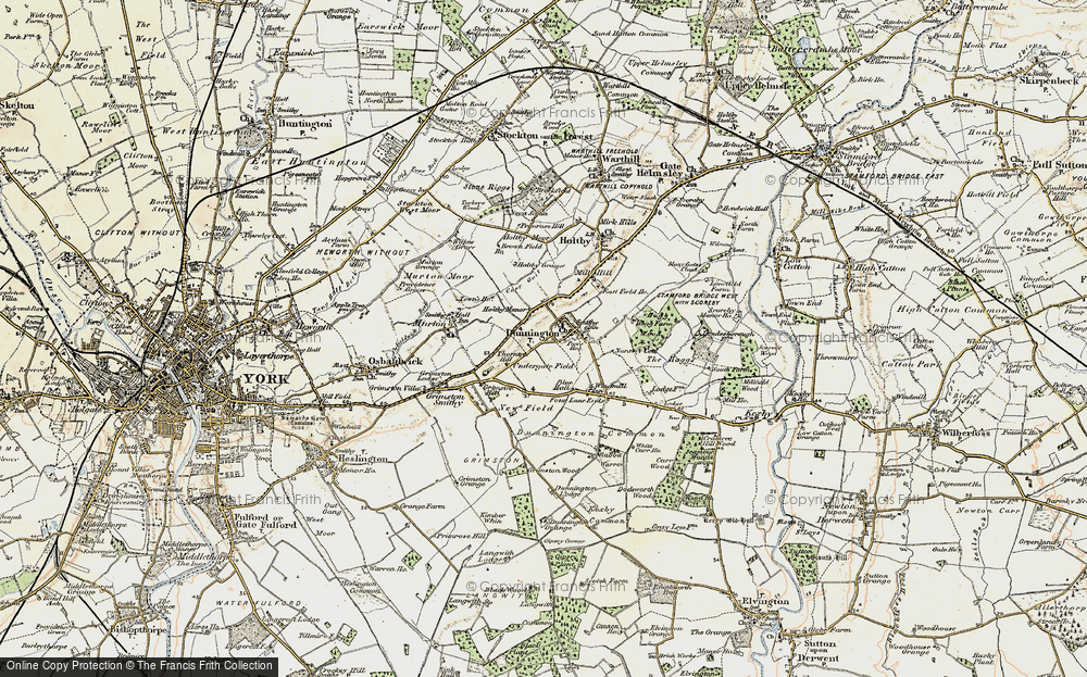 Old Map of Dunnington, 1903 in 1903