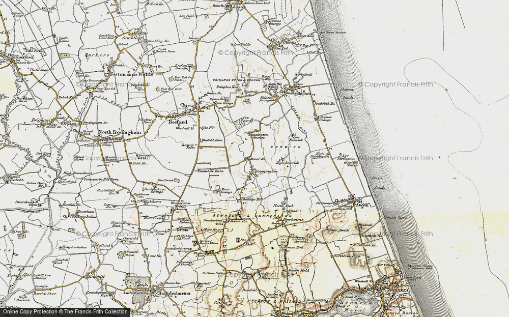 Old Map of Dunnington, 1903 in 1903