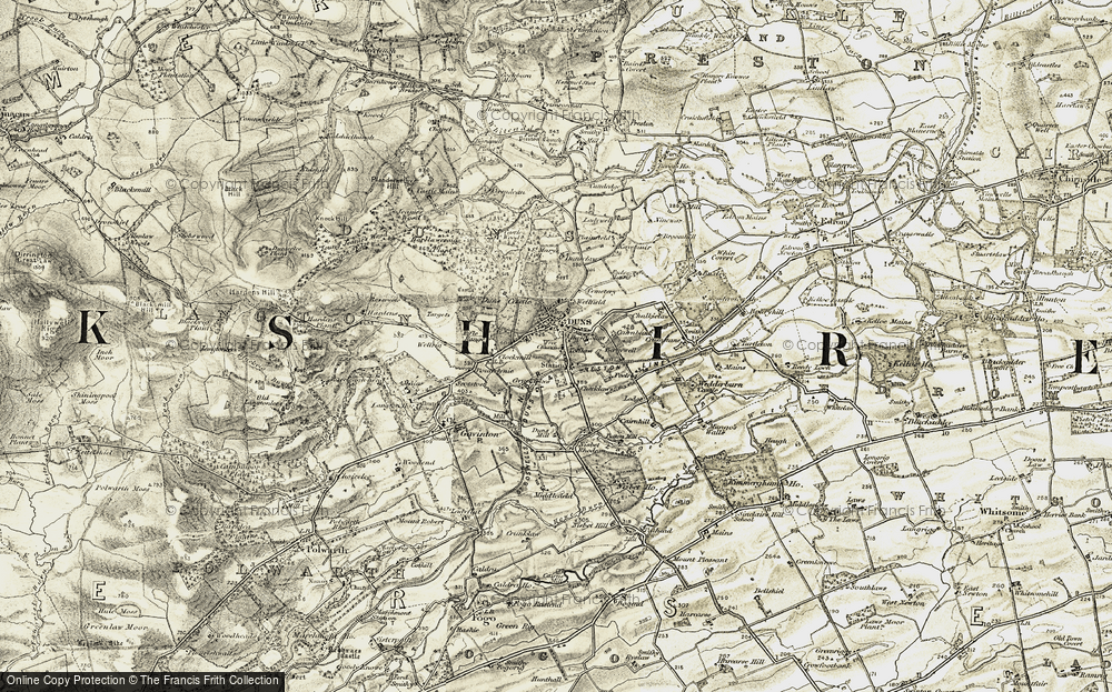 Old Map of Duns, 1901-1904 in 1901-1904