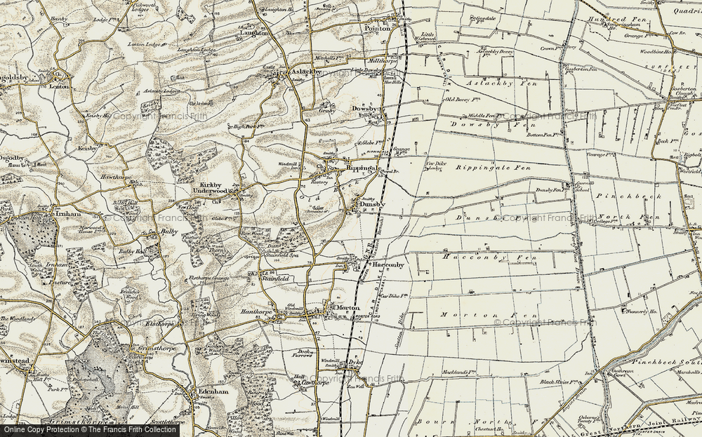 Old Map of Dunsby, 1902-1903 in 1902-1903
