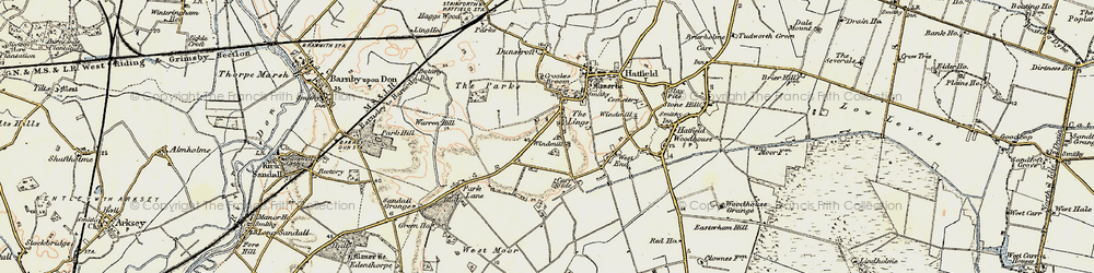 Old map of Lings Windmill in 1903