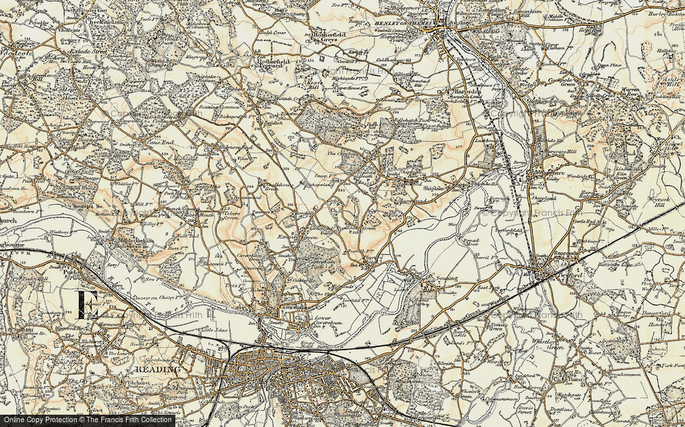 Old Map of Dunsden Green, 1897-1909 in 1897-1909
