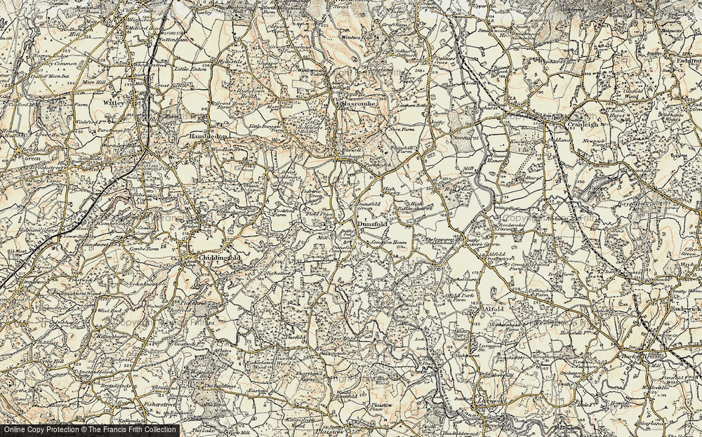 Old Map of Dunsfold, 1897-1909 in 1897-1909