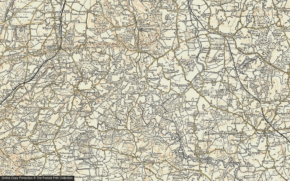 Old Map of Dunsfold Common, 1897-1909 in 1897-1909