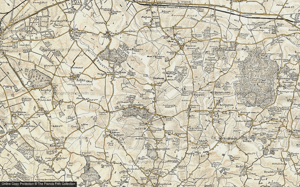 Old Map of Dunstall Green, 1899-1901 in 1899-1901