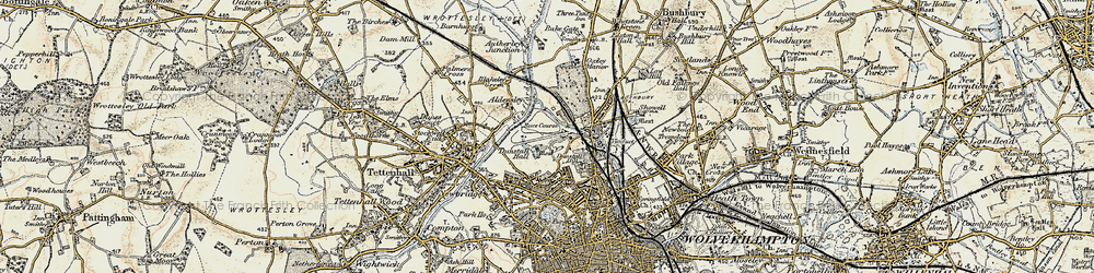 Old map of Dunstall Hill in 1902
