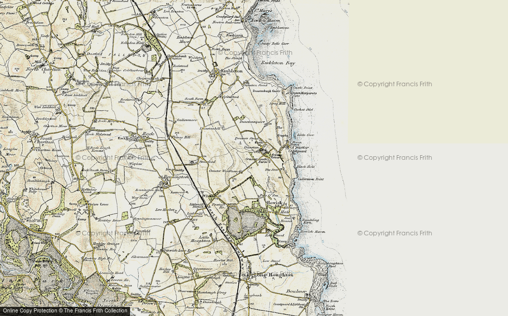 Old Map of Dunstan, 1901-1903 in 1901-1903