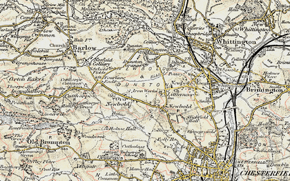 Old map of Dunston in 1902-1903