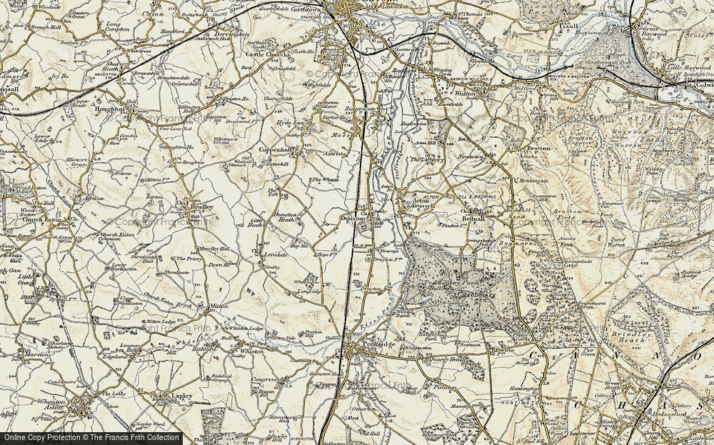 Old Map of Dunston, 1902 in 1902