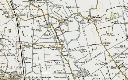 Old map of Dunswell in 1903-1908