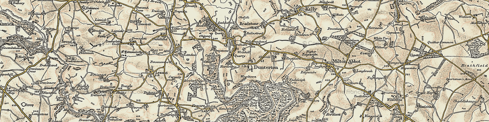 Old map of Wrixhill in 1899-1900