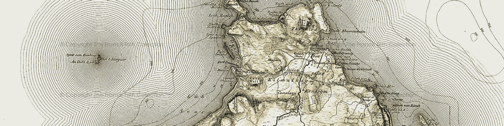 Old map of Bodha Hunish in 1908-1911