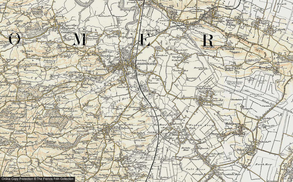 Old Map of Dunwear, 1898-1900 in 1898-1900