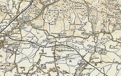 Old map of Durleighmarsh in 1897-1900