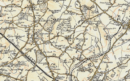 Old map of Durley in 1897-1900