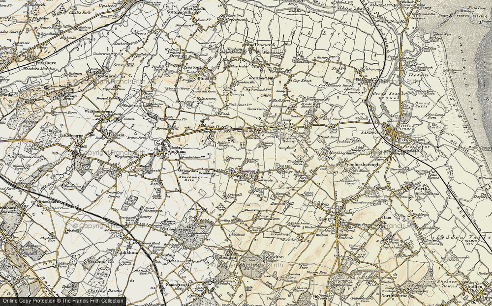Old Map of Durlock, 1898-1899 in 1898-1899