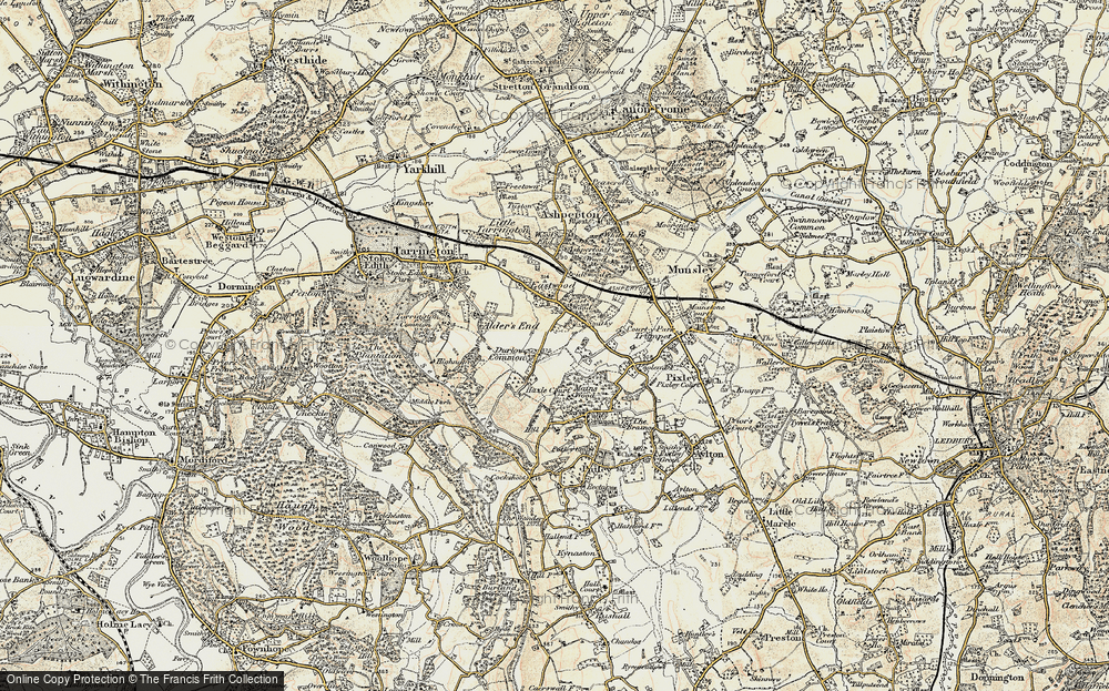 Old Map of Durlow Common, 1899-1901 in 1899-1901