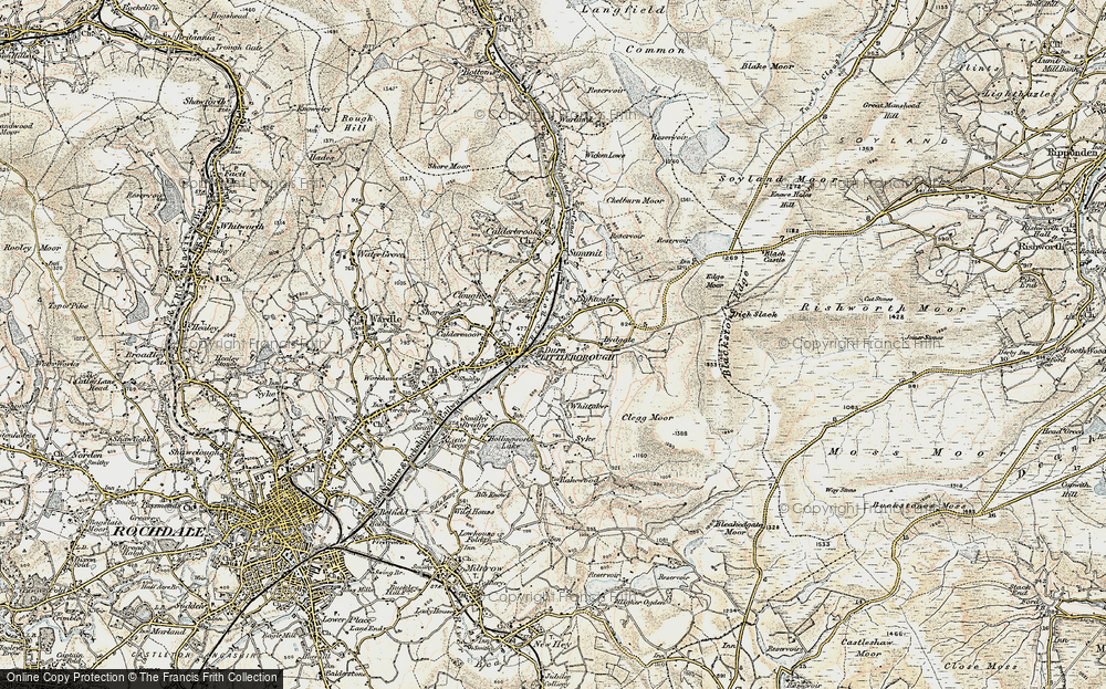 Old Map of Durn, 1903 in 1903
