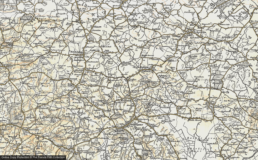 Old Map of Durrant Green, 1897-1898 in 1897-1898