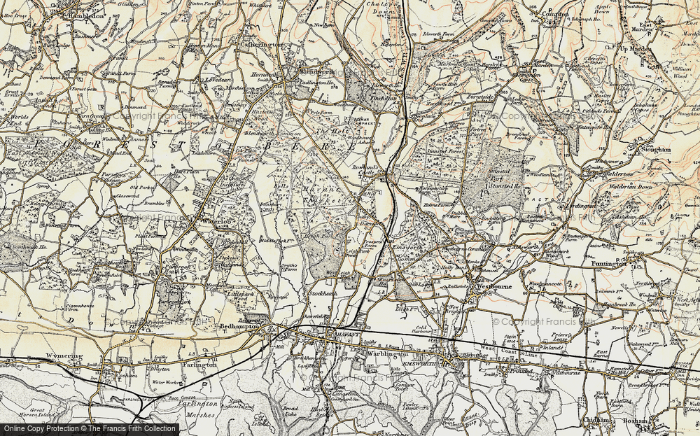 Old Map of Durrants, 1897-1899 in 1897-1899