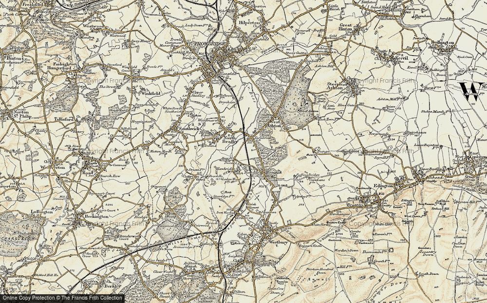 Old Map of Dursley, 1898-1899 in 1898-1899