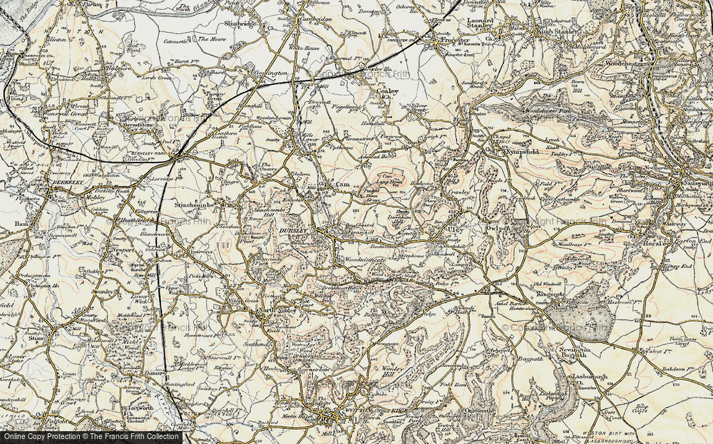 Old Map of Dursley, 1898-1900 in 1898-1900