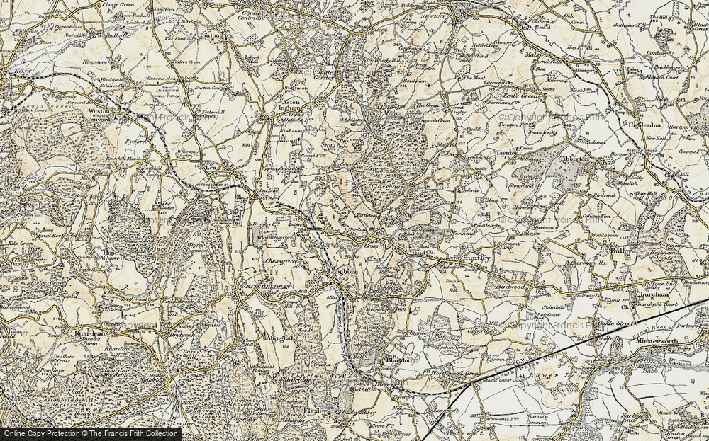 Old Map of Dursley Cross, 1899-1900 in 1899-1900