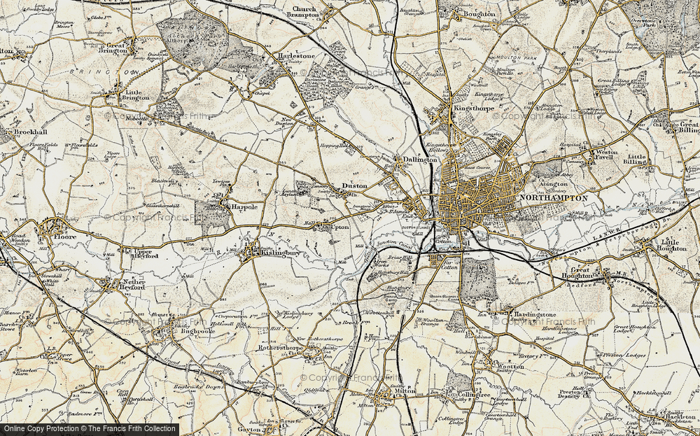 Old Map of Duston, 1898-1901 in 1898-1901