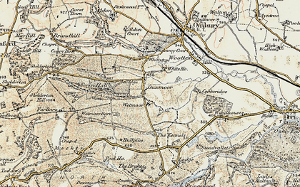 Old map of Wetmore in 1901-1903