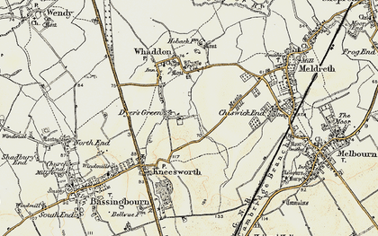 Old map of Dyer's Green in 1898-1901