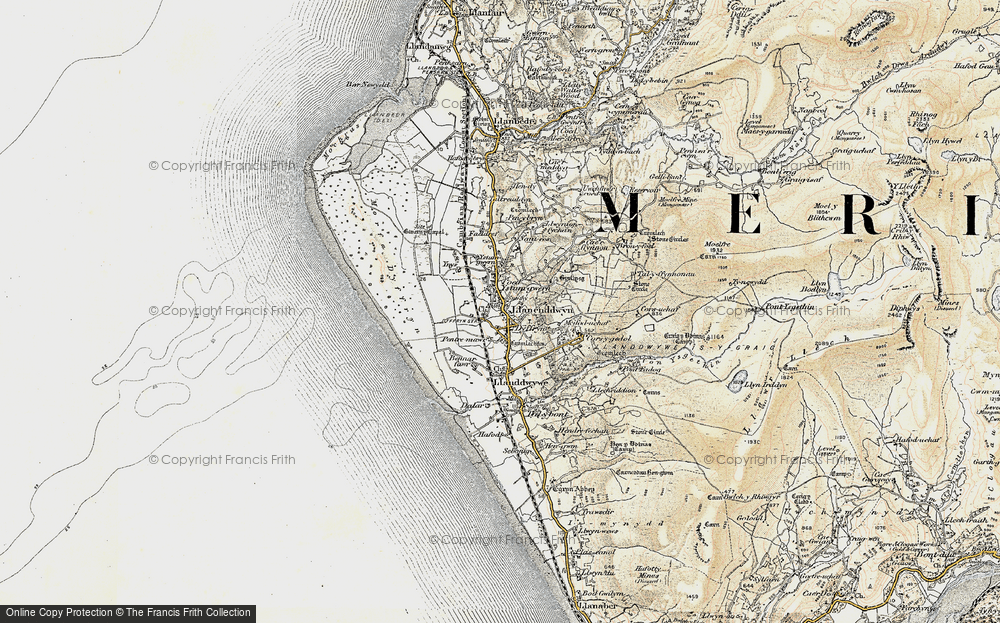 Old Map of Historic Map covering Ystum-gwern in 1902-1903