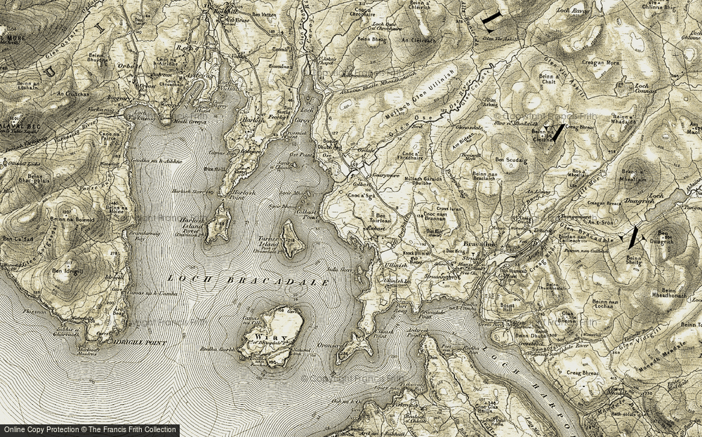 Old Map of Eabost, 1908-1909 in 1908-1909