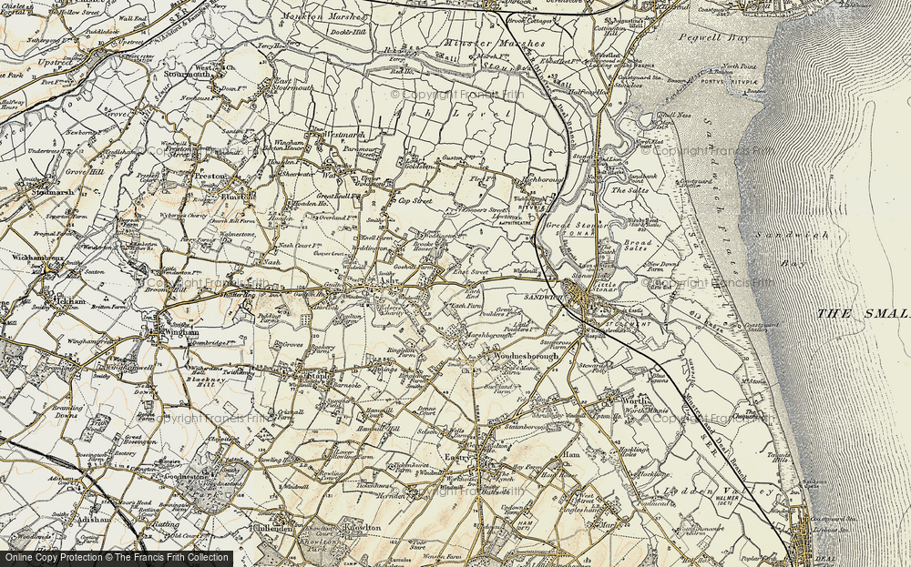 Old Map of Each End, 1898-1899 in 1898-1899