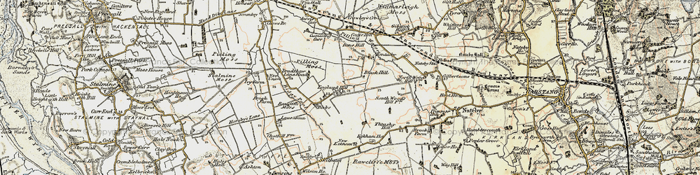 Old map of Eagland Hill in 1903-1904