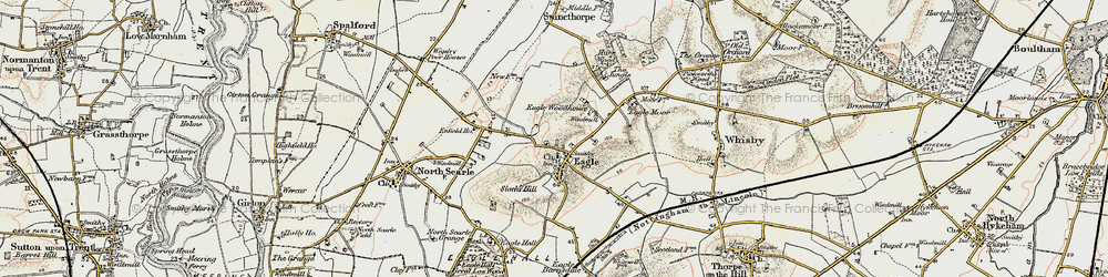 Old map of Eagle in 1902-1903