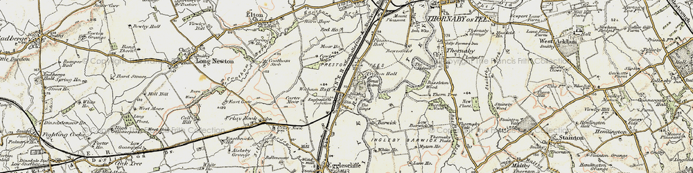 Old map of Eaglescliffe in 1903-1904