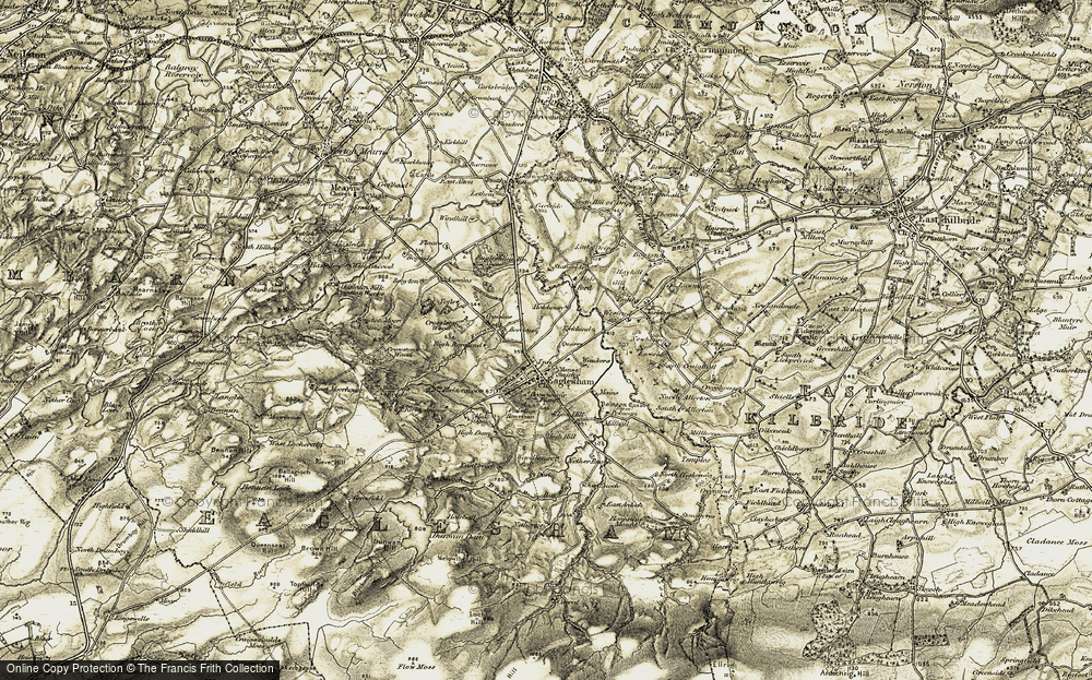 Old Map of Eaglesham, 1904-1905 in 1904-1905