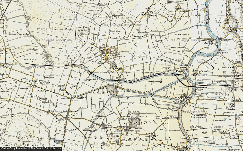 Old Map of Ealand, 1903 in 1903