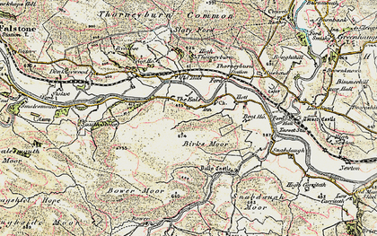 Old map of Birks Moor in 1901-1904