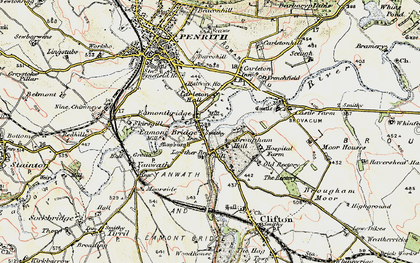 Old map of Eamont Bridge in 1901-1904