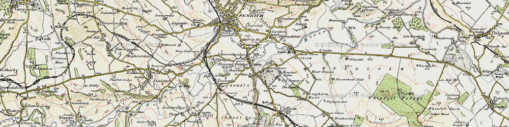 Old map of Eamont Bridge in 1901-1904