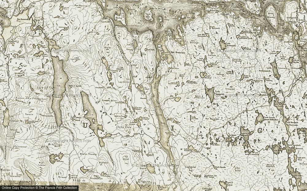 Old Map of Eanacleit, 1911 in 1911