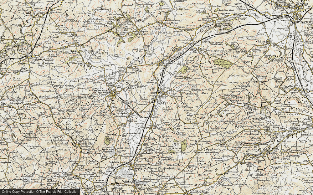 Old Map of Earby, 1903-1904 in 1903-1904