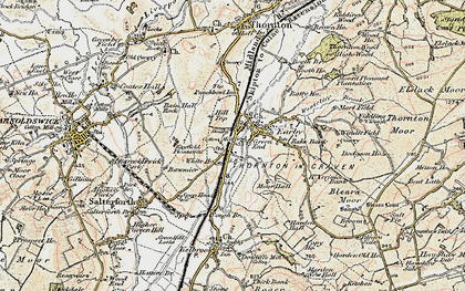 Old map of Earby in 1903-1904